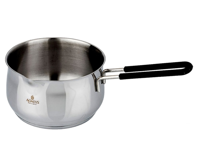 Кастрюля с длинной ручкой Agness Монблан 936-119 Кастрюля с длинной ручкой Agness Монблан 936-119