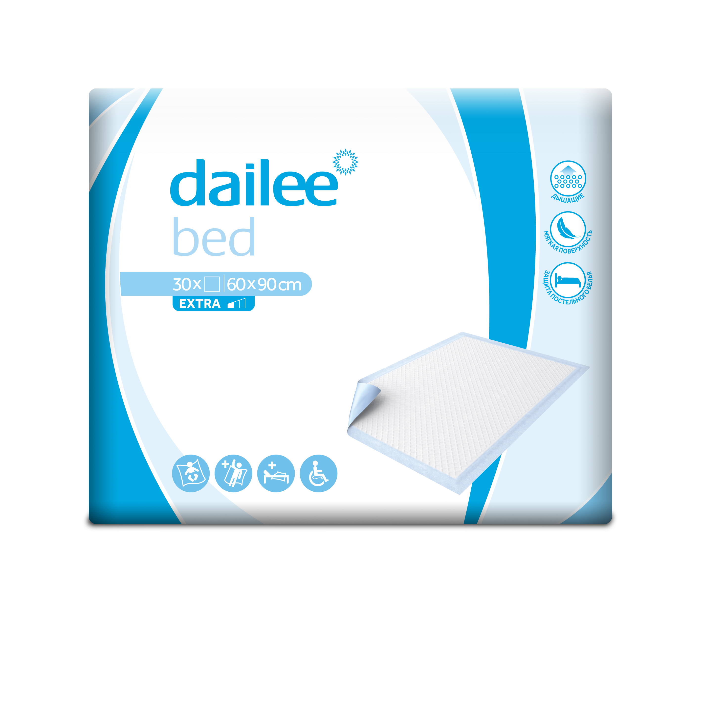 Dailee Пеленки 60х90, 30 шт, 55 гр Dailee Пеленки 60х90, 30 шт, 55 гр