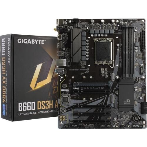 Материнская плата Gigabyte B660 DS3H AX DDR4 (rev. 1.0) Материнская плата Gigabyte B660 DS3H AX DDR4 (rev. 1.0)
