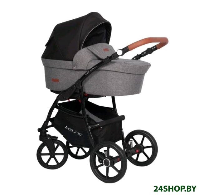 Детская универсальная коляска RIKO Basic Bella Lux 3 в 1 (01, темно-серый) Детская универсальная коляска RIKO Basic Bella Lux 3 в 1 (01, темно-серый)