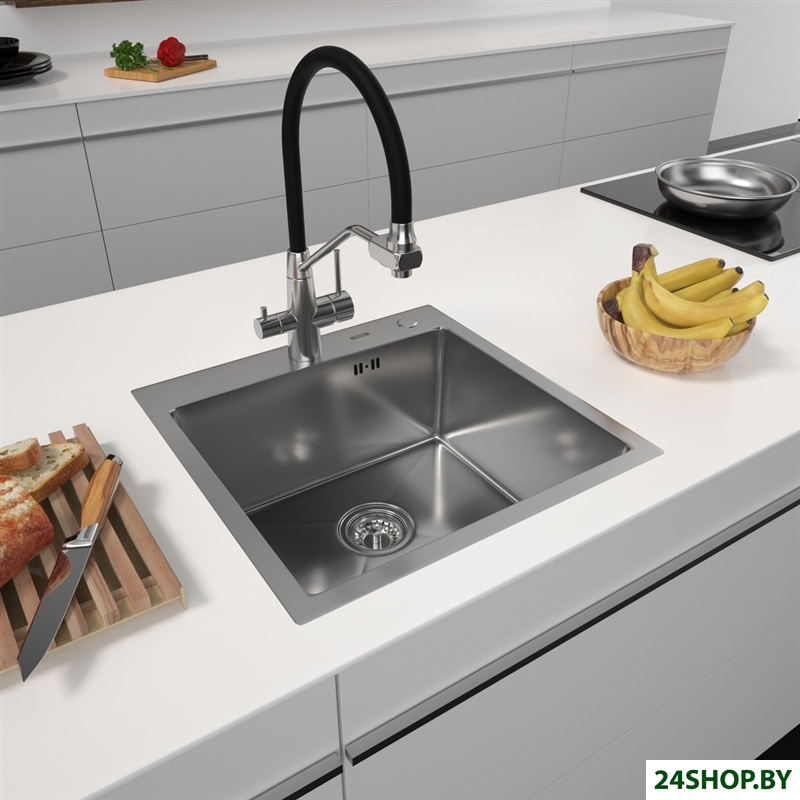 Кухонная мойка ARFEKA Eco AR 500*500 Satin Кухонная мойка ARFEKA Eco AR 500*500 Satin