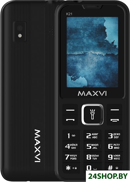 Кнопочный телефон Maxvi K21 (черный) Кнопочный телефон Maxvi K21 (черный)