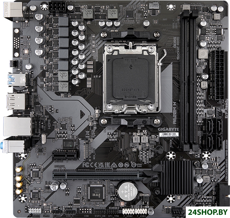 Материнская плата Gigabyte A620M H (rev. 1.0) Материнская плата Gigabyte A620M H (rev. 1.0)