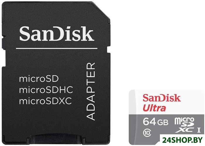 Карта памяти SanDisk SDSQUNR-064G-GN3MA Карта памяти SanDisk SDSQUNR-064G-GN3MA