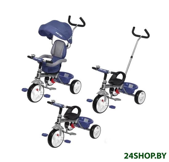 Детский велосипед Moby Kids Blitz 10x8 EVA (синий) Детский велосипед Moby Kids Blitz 10x8 EVA (синий)