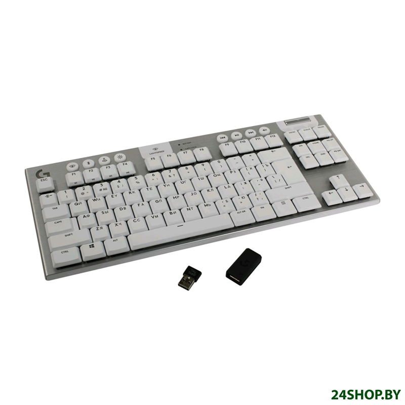 Клавиатура Logitech G915 TKL Lightspeed GL Tactile (серебристый) (920-010117) Клавиатура Logitech G915 TKL Lightspeed GL Tactile (серебристый) (920-010117)
