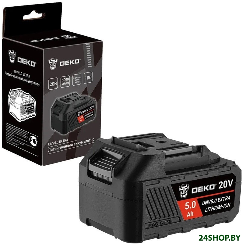 Аккумулятор Deko UNV5.0 Extra 063-4497 (20В/5 Ач) Аккумулятор Deko UNV5.0 Extra 063-4497 (20В/5 Ач)