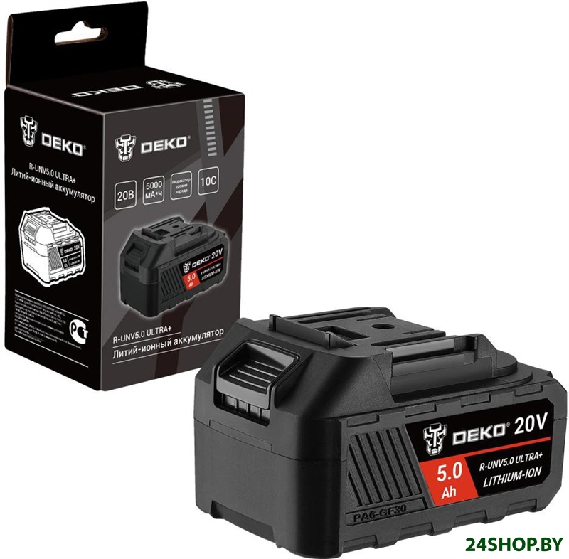 Аккумулятор Deko R-UNV5.0 ULTRA+ 083-1018 (20В/5 Ач) Аккумулятор Deko R-UNV5.0 ULTRA+ 083-1018 (20В/5 Ач)
