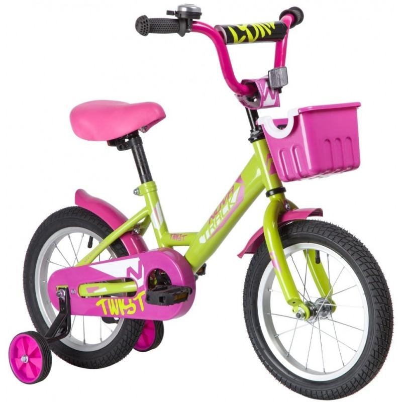 Детский велосипед Novatrack Twist 12 121TWIST.GNP20 (салатовый/розовый, 2020) Детский велосипед Novatrack Twist 12 121TWIST.GNP20 (салатовый/розовый, 2020)