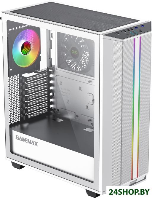 Корпус GameMax Precision (белый) Корпус GameMax Precision (белый)