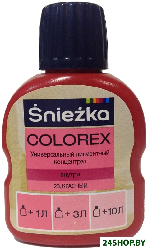 Колеровочная краска Sniezka Colorex 0.1 л (№23, красный) Колеровочная краска Sniezka Colorex 0.1 л (№23, красный)