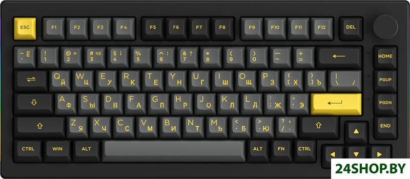 Клавиатура Akko 5075B Plus Black & Gold (Akko Cream Yellow V3) Клавиатура Akko 5075B Plus Black & Gold (Akko Cream Yellow V3)