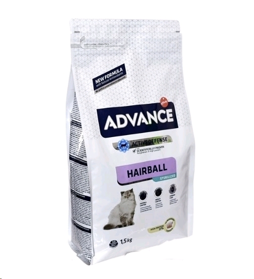 Сухой корм для кошек Advance Sterilized Hairball (1.5 кг) Сухой корм для кошек Advance Sterilized Hairball (1.5 кг)