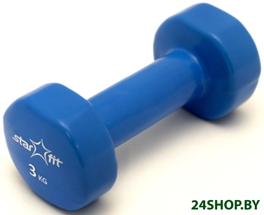 Гантель Starfit DB-101 (3 кг, синий) Гантель Starfit DB-101 (3 кг, синий)