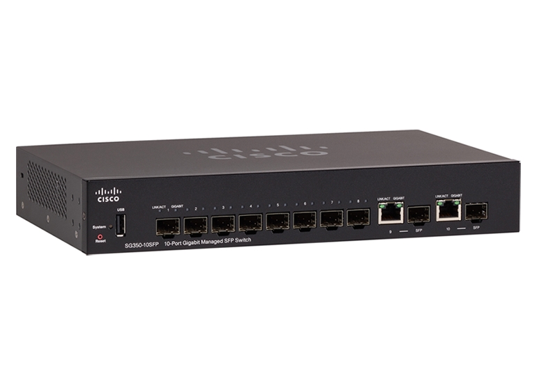 Коммутатор Cisco SG350-10SFP Коммутатор Cisco SG350-10SFP
