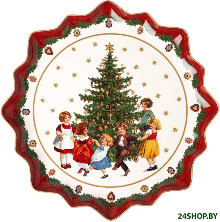 Блюдо Villeroy & Boch Toys Fantasy Дети вокруг елки 14-8332-2281 Блюдо Villeroy & Boch Toys Fantasy Дети вокруг елки 14-8332-2281