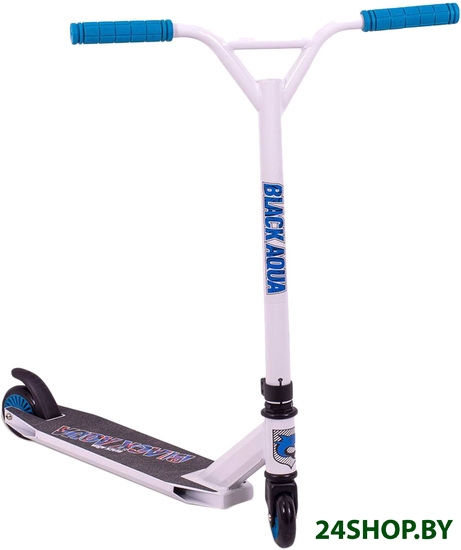 Самокат Black Aqua Stunt Scooter-1 (белый, голубой) Самокат Black Aqua Stunt Scooter-1 (белый, голубой)