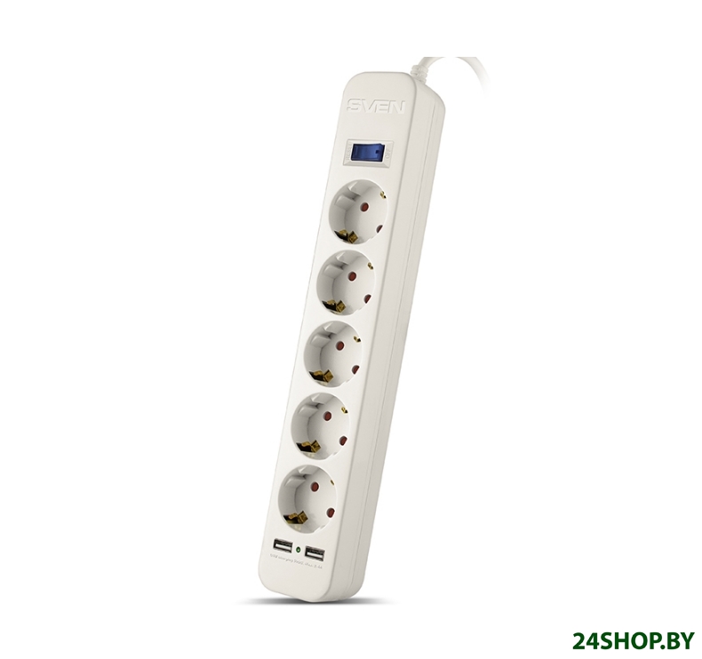 Сетевой фильтр SVEN SF-05LU White Сетевой фильтр SVEN SF-05LU White