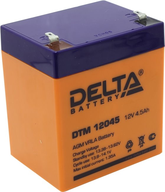 Аккумулятор для ИБП Delta DTM 12045 Аккумулятор для ИБП Delta DTM 12045