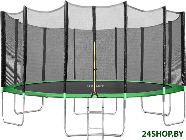 Батут Happy Jump 15ft Pro (457 см) (с внешней сеткой и лестницей) Батут Happy Jump 15ft Pro (457 см) (с внешней сеткой и лестницей)