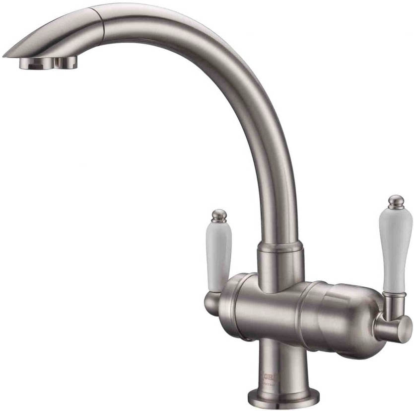 Смеситель кухонный ZorG CLEAN WATER ZR 327 YF NICKEL Смеситель кухонный ZorG CLEAN WATER ZR 327 YF NICKEL