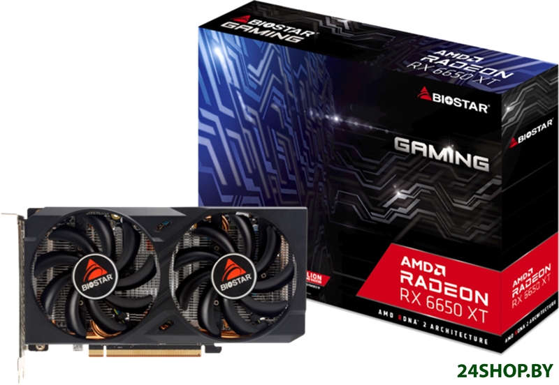 Видеокарта BIOSTAR Radeon RX 6650 XT 8GB GDDR6 VA6656TM81 Видеокарта BIOSTAR Radeon RX 6650 XT 8GB GDDR6 VA6656TM81
