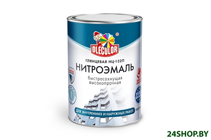 Эмаль Olecolor НЦ-132П 1.7 кг (черный) Эмаль Olecolor НЦ-132П 1.7 кг (черный)