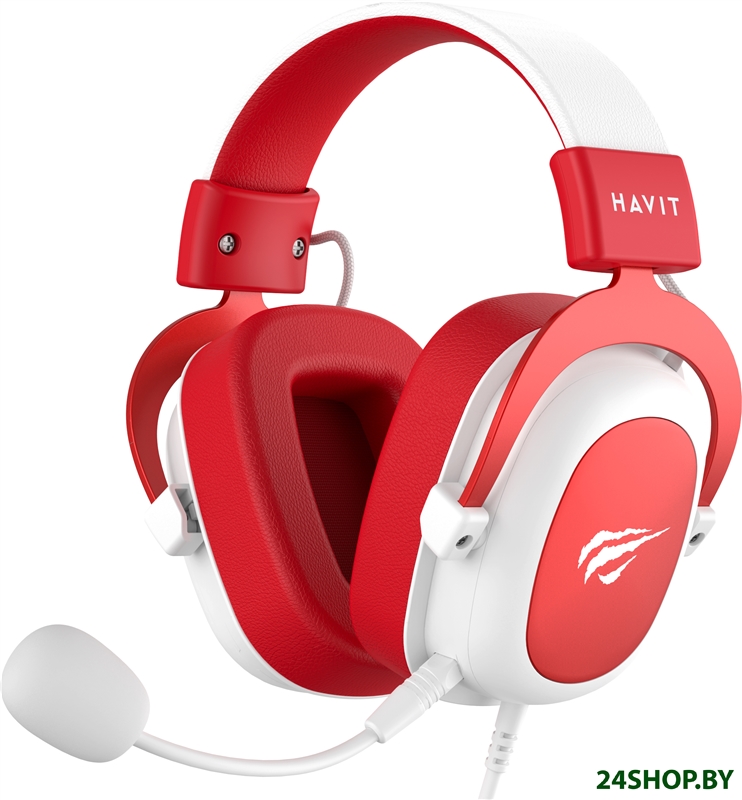 Наушники Havit Gamenote H2002d (белый/красный) Наушники Havit Gamenote H2002d (белый/красный)