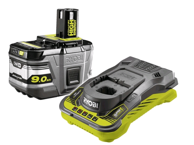Аккумулятор с зарядным устройством Ryobi RC18150-190 5133004421 (18В/9 Ah + 18В) Аккумулятор с зарядным устройством Ryobi RC18150-190 5133004421 (18В/9 Ah + 18В)
