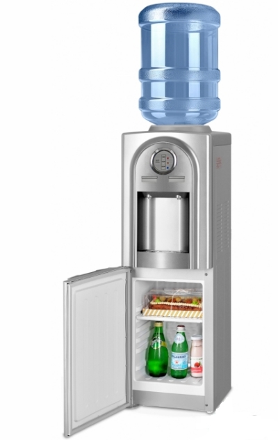 Кулер для воды Ecotronic V21-LCE со шкафчиком (серебристый) Кулер для воды Ecotronic V21-LCE со шкафчиком (серебристый)