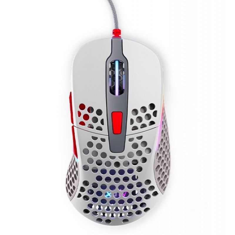 Мышь Xtrfy M4 XG-M4-RGB-RETRO (серый/белый) Мышь Xtrfy M4 XG-M4-RGB-RETRO (серый/белый)