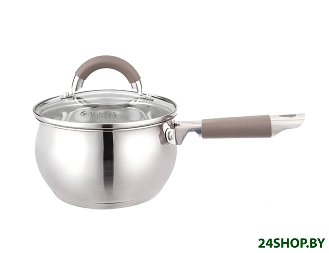 Кастрюля с длинной ручкой Agness 937-370 Кастрюля с длинной ручкой Agness 937-370