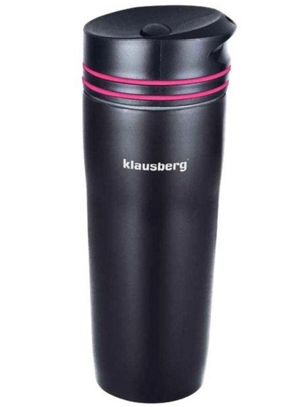 Термокружка Klausberg KB-7149 0.38л (черный/розовый) Термокружка Klausberg KB-7149 0.38л (черный/розовый)