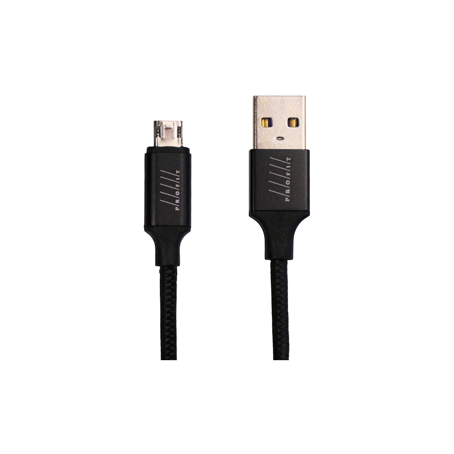 Кабель Profit QY-18 microUSB 1 м (черный) Кабель Profit QY-18 microUSB 1 м (черный)