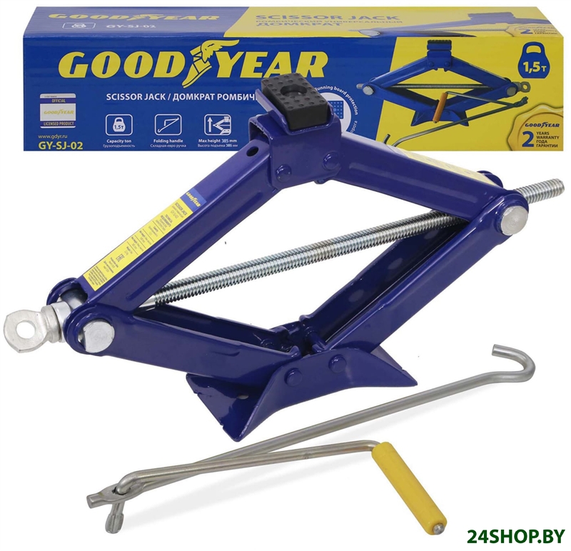 Ромбовый домкрат Goodyear GY000911 1.5т Ромбовый домкрат Goodyear GY000911 1.5т