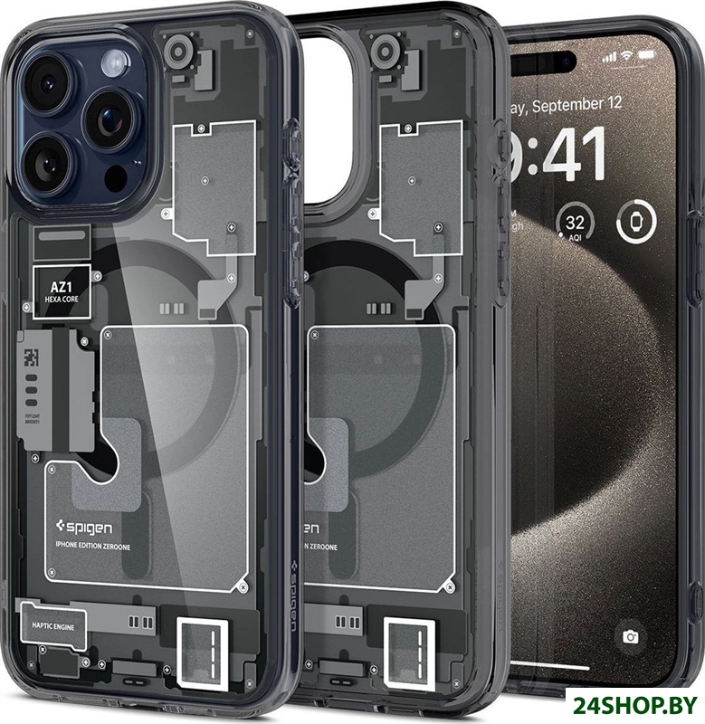 Чехол для телефона Spigen Ultra Hybrid Zero One (MagFit) для iPhone 15 Pro Max ACS06582 (разноцветны Чехол для телефона Spigen Ultra Hybrid Zero One (MagFit) для iPhone 15 Pro Max ACS06582 (разноцветны