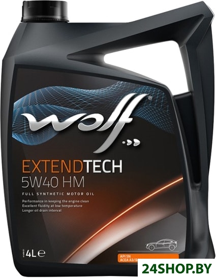 Моторное масло Wolf ExtendTech 5W-40 HM 4л Моторное масло Wolf ExtendTech 5W-40 HM 4л