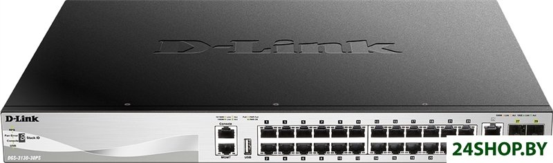Управляемый коммутатор 3-го уровня D-Link DGS-3130-30PS/B1A Управляемый коммутатор 3-го уровня D-Link DGS-3130-30PS/B1A