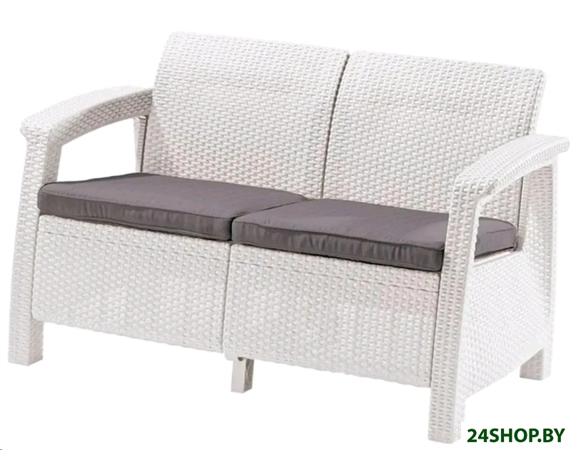 Диван садовый KETER CORFU LOVE SEAT 223212 (белый) Диван садовый KETER CORFU LOVE SEAT 223212 (белый)