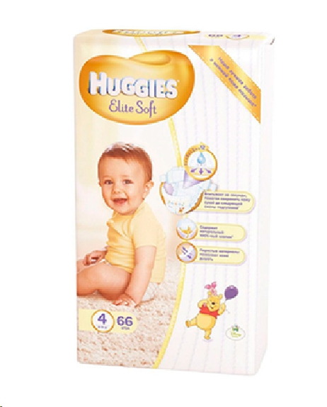 Подгузники Huggies Elite Soft 4 (66шт) Подгузники Huggies Elite Soft 4 (66шт)