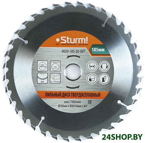 Пильный диск Sturm 9020-185-20-36T Пильный диск Sturm 9020-185-20-36T