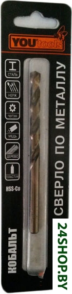 Сверло Yourtools HSS-Co 4.8х52х86 мм Сверло Yourtools HSS-Co 4.8х52х86 мм