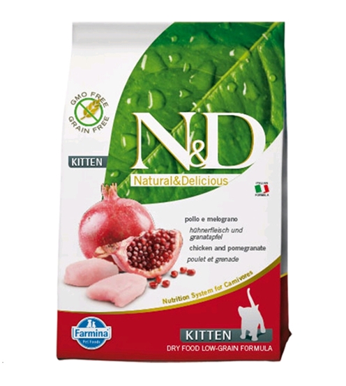 Сухой корм для кошек Farmina N and D Grain Free Cat Chicken and Pomegranate Kitten (1,5 кг) Сухой корм для кошек Farmina N and D Grain Free Cat Chicken and Pomegranate Kitten (1,5 кг)