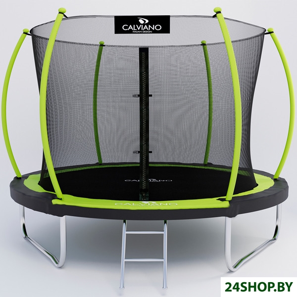 Батут Calviano Inside Master Green 312 см - 10ft (внутренняя сетка, с лестницей) Батут Calviano Inside Master Green 312 см - 10ft (внутренняя сетка, с лестницей)