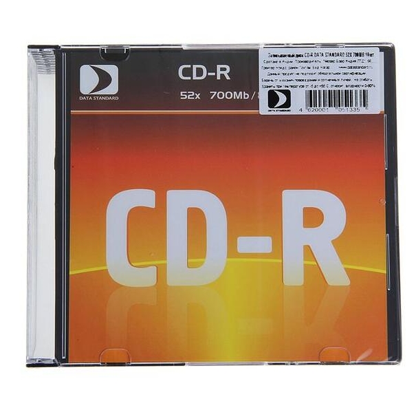 CD-R диск Data Standard 700Mb 52x 13210-DSCDR01S (1 шт.) CD-R диск Data Standard 700Mb 52x 13210-DSCDR01S (1 шт.)