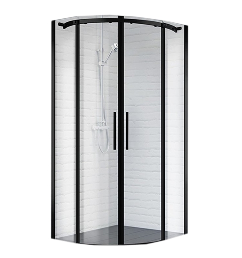 Душевой уголок BelBagno Acqua-R-2-100-C-NERO (прозрачное стекло) Душевой уголок BelBagno Acqua-R-2-100-C-NERO (прозрачное стекло)