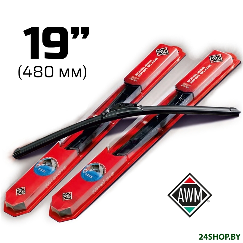 Щетка стеклоочистителя AWM B19R 480мм Щетка стеклоочистителя AWM B19R 480мм