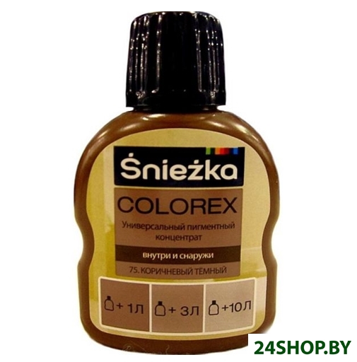 Колеровочная краска Sniezka Colorex 0.1 л (№75, коричневый темный) Колеровочная краска Sniezka Colorex 0.1 л (№75, коричневый темный)