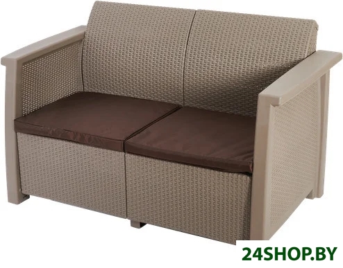 Садовый диван Keter Toledo Love Seat 254011 (капучино) Садовый диван Keter Toledo Love Seat 254011 (капучино)