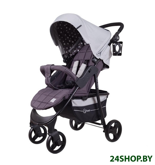 Коляска прогулочная книга Rant Kira Star soft grey Коляска прогулочная книга Rant Kira Star soft grey